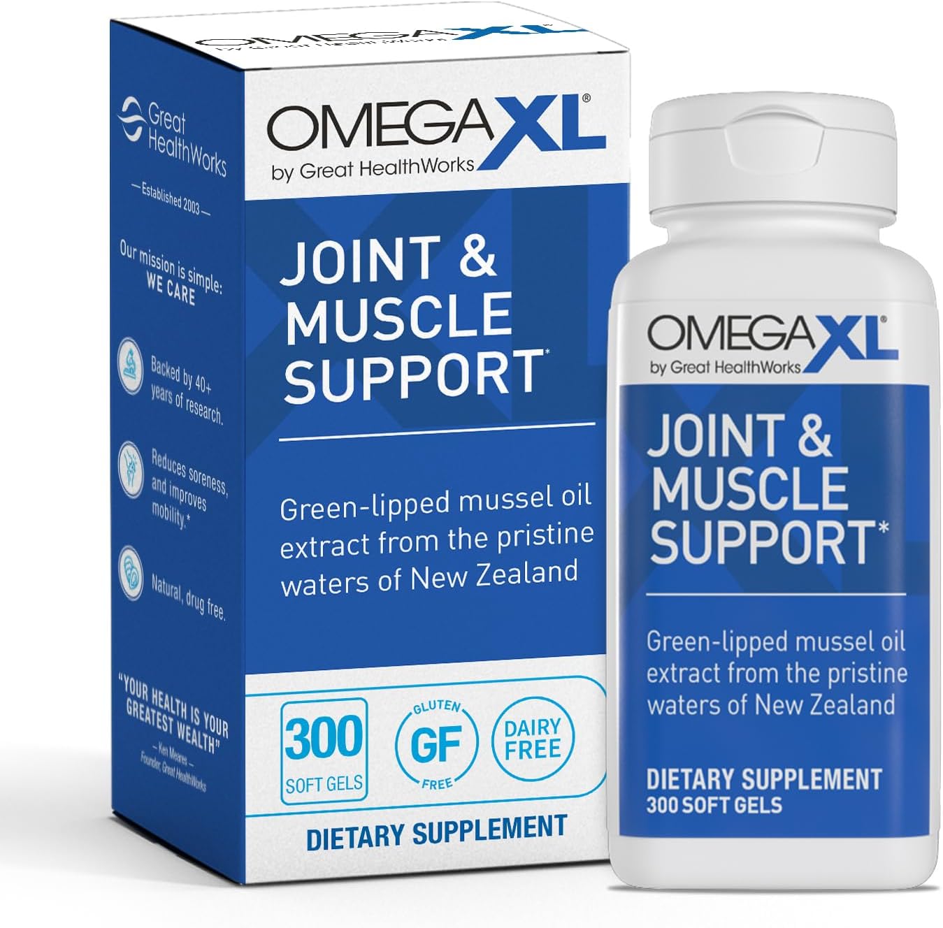 Omega XL 300 Capsules Green Lipped Mussel Joint & Muscle Relief Supplement